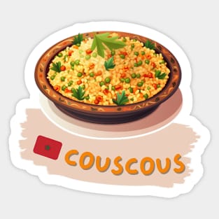 Couscous | Traditional Moroccan food Sticker